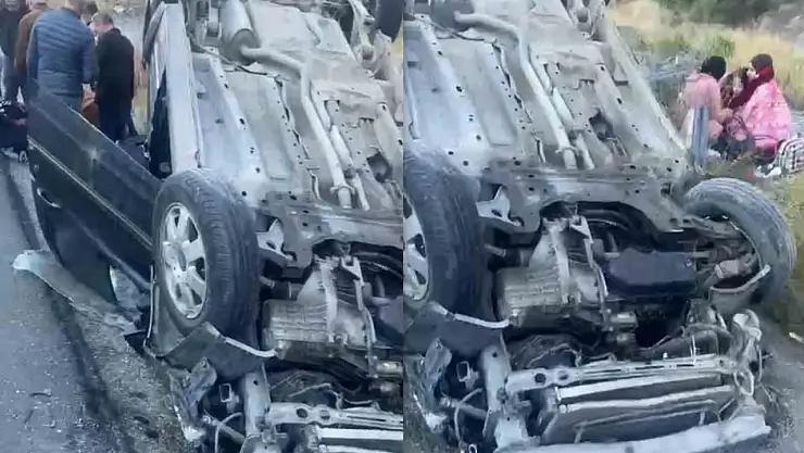 Ağrı'dan kızlarını üniversiteye götüren aile kaza geçirdi
