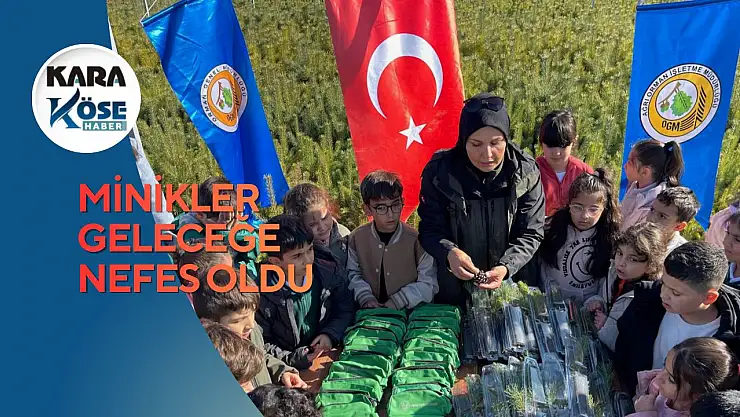 Ağrı Doğa Koleji öğrencileri fidan dikerek çevre sevgisini büyüttü
