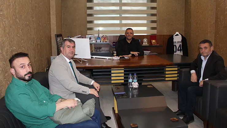 Ağrı Kültür ve Turizm İl Müdürü Altun'dan Çalışan Gazeteciler Cemiyetine ziyaret