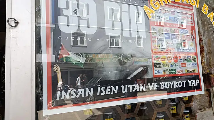 Ağrılı esnaftan vatandaşa 'İnsan İsen Utan ve Boykot Yap' çağrısı