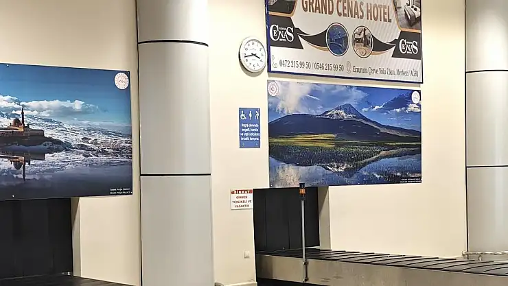 Ahmed-i Hani Havalimanı'nda Ağrı'nın kültürel mirası yansıtılıyor