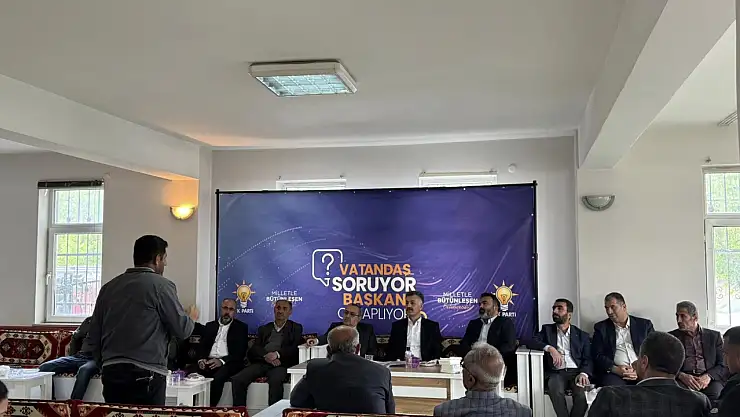 AK Parti Bitlis İl Başkanlığı, Güroymak'ta Vatandaşlarla Buluştu