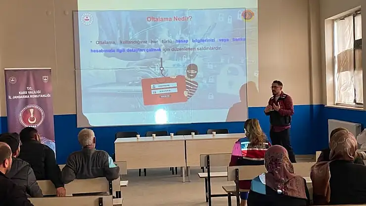 Akyaka'da vatandaşlara siber suçlar anlatıldı