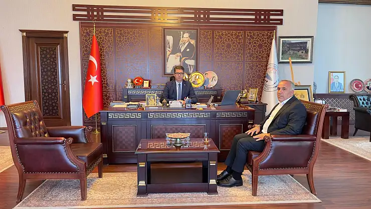 Altındere Harası İşletmecisi Nurettin Yılmaz'dan Kaymakam Karaloğlu'na Ziyaret