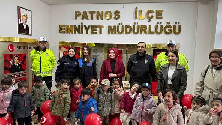 Anaokulu Öğrencileri İlçe Emniyet Müdürlüğünü Ziyaret Etti