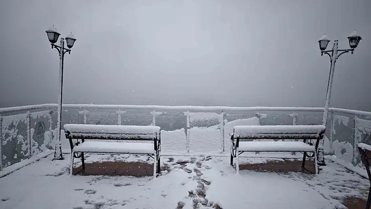 Artvin'de sabah saatlerinde kar sürprizi