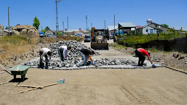 Aşkale Köyü'nün yolları modern altyapıya kavuştu
