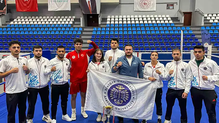 Atatürk Üniversitesi, Türkiye Boks Şampiyonası'nda 1 altın ve 4 bronz madalya kazandı