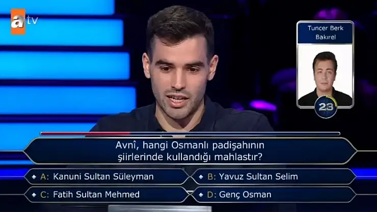 Avni, hangi Osmanlı padişahının şiirlerinde kullandığı mahlastır?