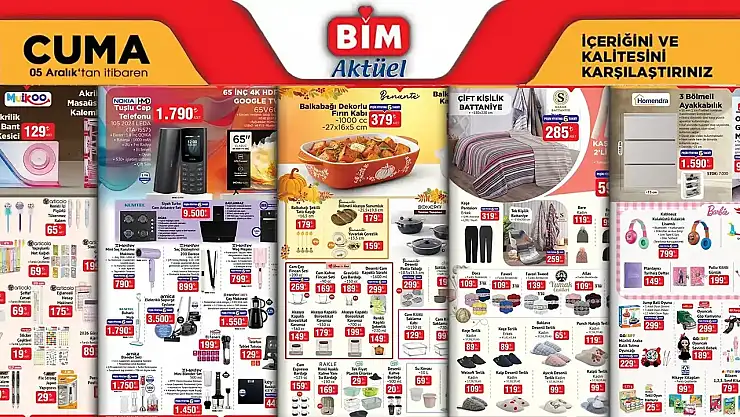 BİM 3 Aralık 2025 Aktüel Kataloğu Fiyatları Dibine Çekti: 9 Kg Çamaşır Makinesi 9.999 TL, 40'lı Yumurta 129 TL İle Temel İhtiyaçlar Güldürdü!