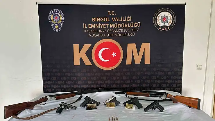 Bingöl'de silah kaçakçılığı operasyonu: 2 tutuklama