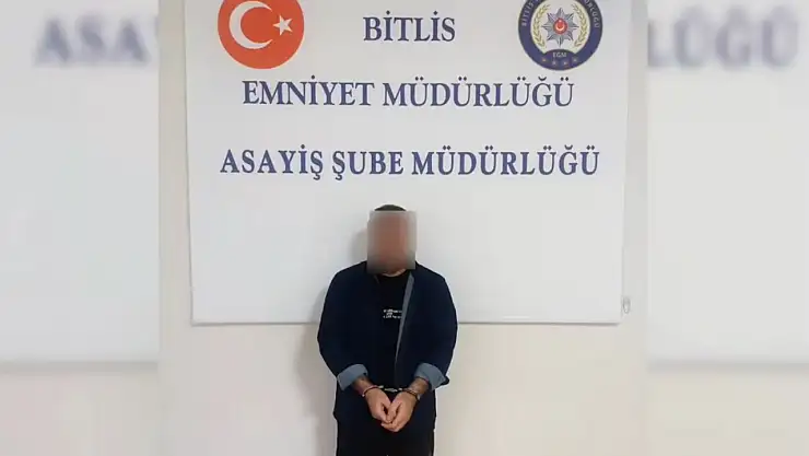 Bitlis'te cinayet şüphelisi A.H.T. uluslararası işbirliği ile yakalandı