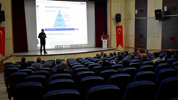 Bitlis'te kurum personellerine koordinasyon eğitimi verildi