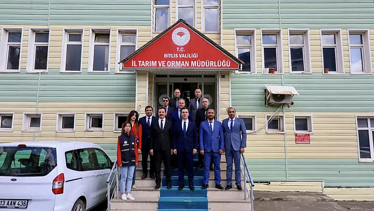 Bitlis Valisi Karakaya, Tarım ve Orman Müdürlüğü'nü ziyaret etti, projeleri inceledi