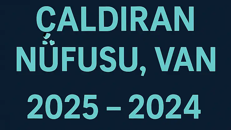 Çaldıran İlçesi Nüfusu Van  ve Mahalle Bazlı Demografik Yapı