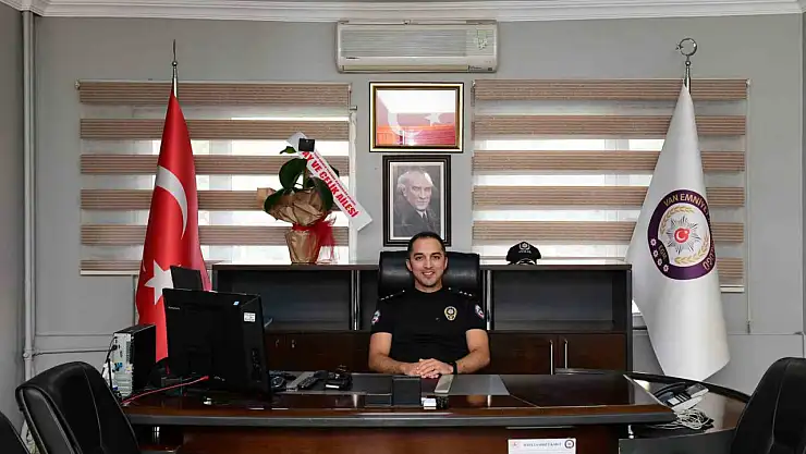 Çatak Emniyet Amirliğine Başkomiser Ahmet Erdem Çelik atandı, halkın memnuniyeti arttı
