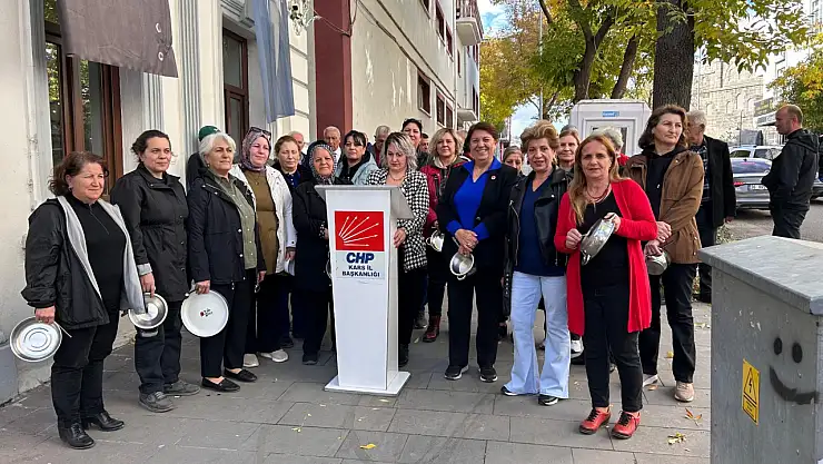 CHP Kars Kadın Kolları, 81 İlde Eş Zamanlı Yoksulluğa Karşı Sesini Yükseltti