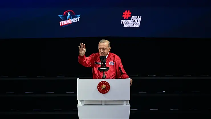 Cumhurbaşkanı Erdoğan'dan Teknofest'te savunma sanayii vurgusu
