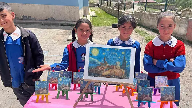 Diyadin'de çocukların gözünden Türk sanatına dokunuş
