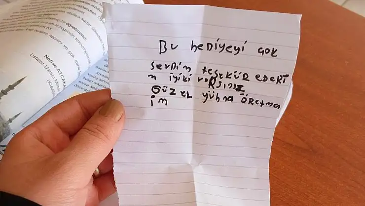 Diyadin'de öğretmen ve öğrencisinden yürek ısıtan hikâye