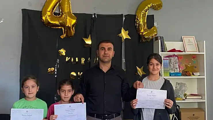 Diyadin'de yaz kur'an kursunda kapanış heyecanı