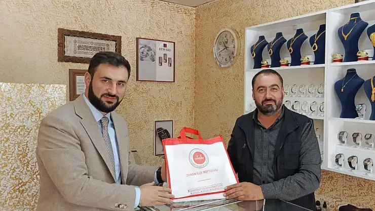 Diyadin İlçe Müftüsü, Ahilik Haftası kapsamında esnafı ziyaret etti