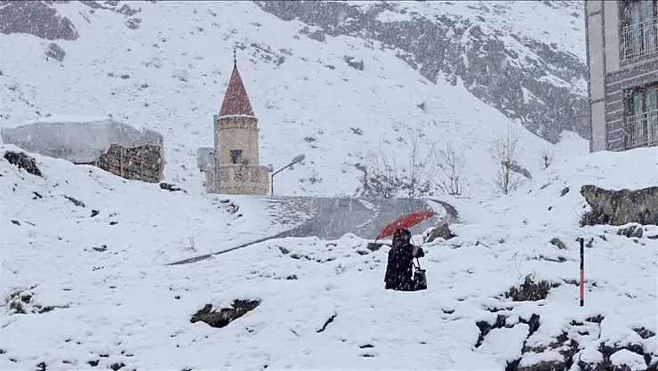 Doğu Anadolu Bölgesi'nde kar etkisini sürdürüyor