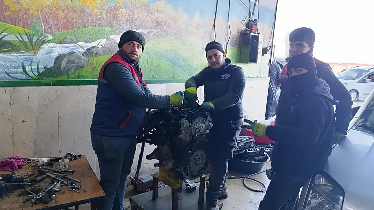Doğubayazıt sanayi sitesinde kış yoğunluğu