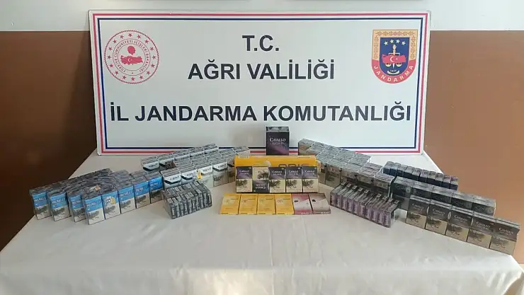 Doğubayazıt'ta 1.250 paket kaçak sigara ele geçirildi