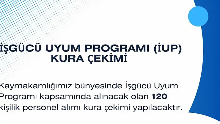 Doğubayazıt'ta 120 kişilik istihdam için kura çekimi yapılacak!