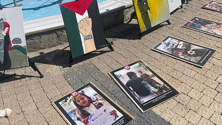 Doğubayazıt'ta Gazze ve Filistin dramını anlatan farkındalık etkinliği düzenlendi