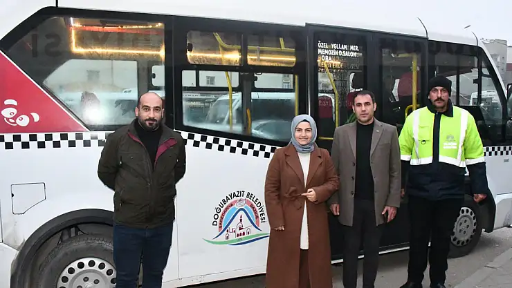 Doğubayazıt'ta halk minibüslerine kapsamlı denetim