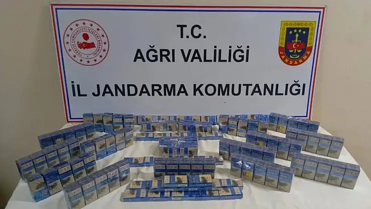 Doğubayazıt'ta yol kontrolünde kaçak sigara operasyonu