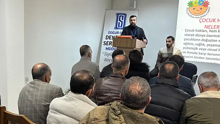 Doğubayazıt'ta yükümlülere çocuk hakları konusunda seminer verildi