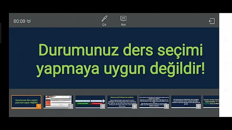 Durumunuz sınav giriş belgesi için uygun değildir ne demek?