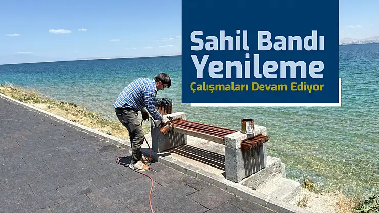 Edremit'in Sahil Bandında Estetik İyileştirme Çalışmaları Başladı