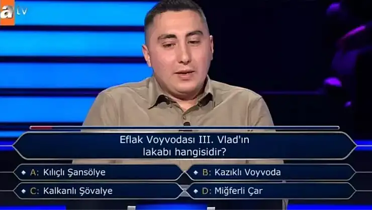 Eflak Voyvodası III. Vlad'ın lakabı nedir? (Kim Milyoner Olmak İster)