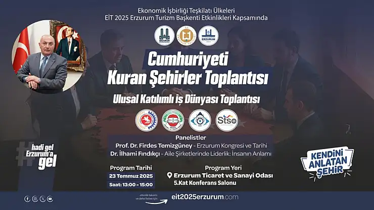 EİT 2025 Erzurum Turizm Başkenti Etkinlikleri Kapsamında Panel Düzenleniyor