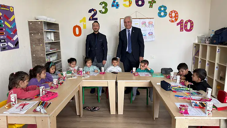 Eleşkirt'te kuran kursu ziyareti: Minik öğrencilerle samimi sohbet