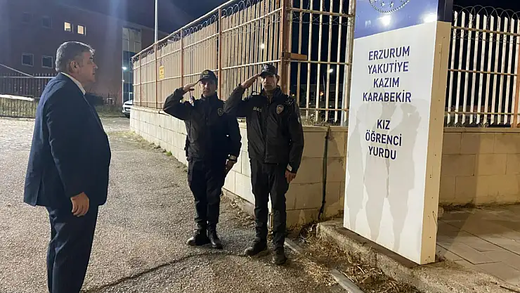 Emniyet Müdürü Onur Karaburun'dan Öğrenci Yurtlarında Güvenlik Denetimi