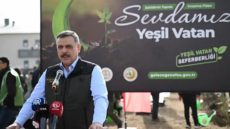 Erzurum'da 11 Kasım Milli Ağaçlandırma Günü'nde 3 Bin Fidan Toprakla Buluştu