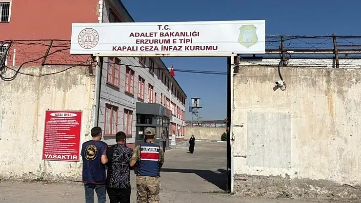 Erzurum'da 24 yıl hapis cezası olan firari jandarma tarafından yakalandı