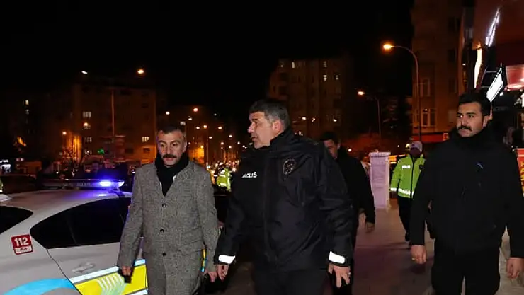 Erzurum'da Asayiş Uygulamalarına Emniyet Müdürü Karaburun'dan Denetim