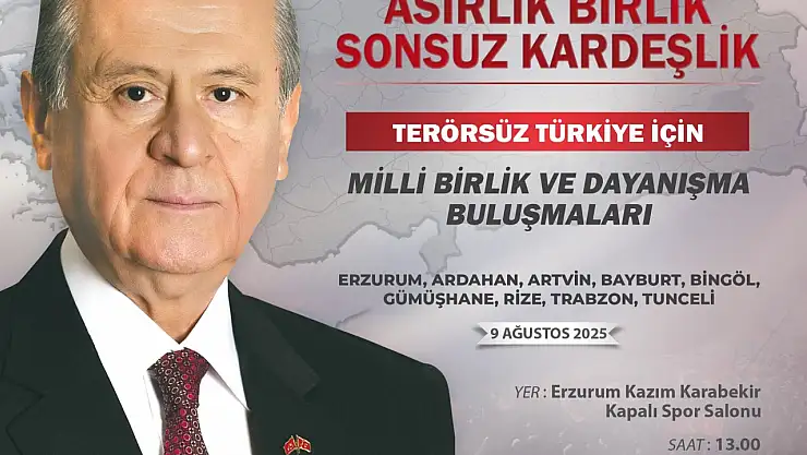 Erzurum'da 'Asırlık Birlik, Sonsuz Kardeşlik' Programı Düzenlenecek
