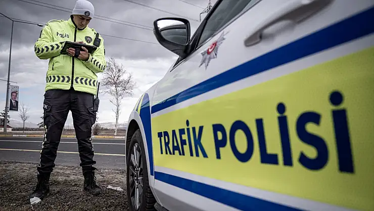 Erzurum'da bayram öncesi dron destekli trafik denetimi