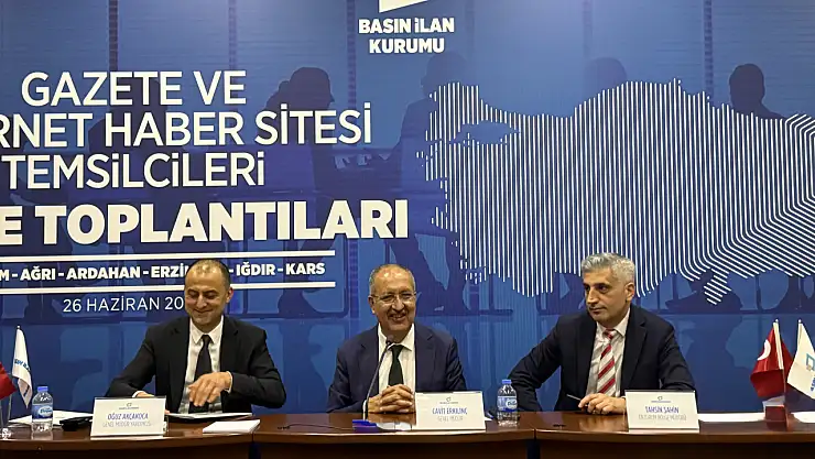 Erzurum'da BİK bölge toplantısı yapıldı Ağrı'dan gazeteciler de katıldı