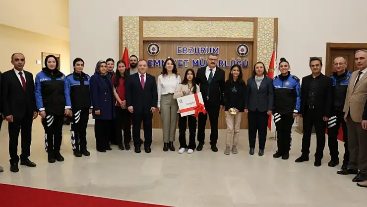 Erzurum'da çocuk gözüyle polis resim yarışması ödül töreni gerçekleşti