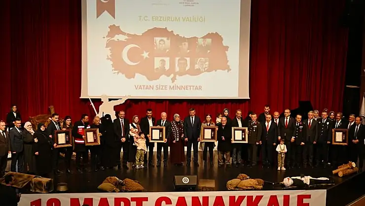 Erzurum'da Duygu Dolu 18 Mart Anma Töreni!