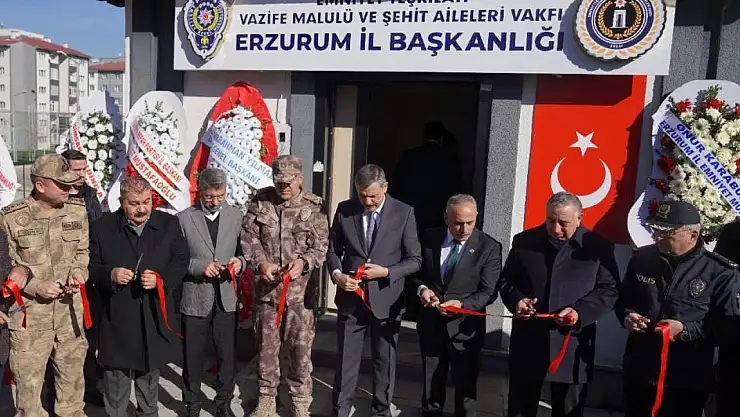 Erzurum'da EMŞAV hizmet binası açıldı, şehit ailelerine destek sürecek