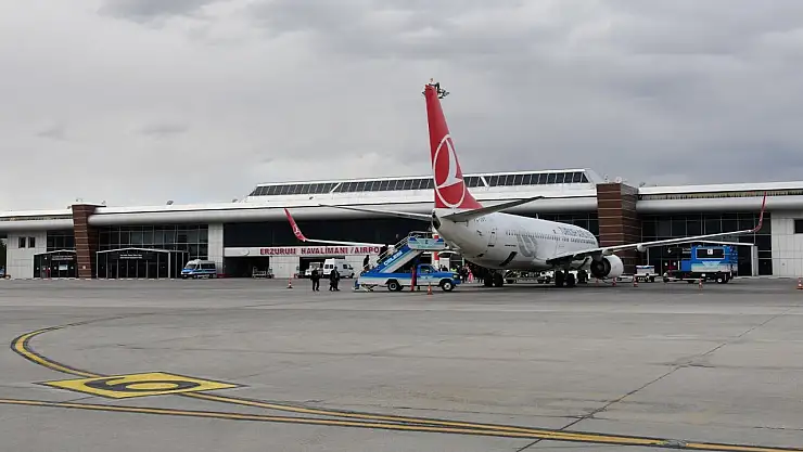 Erzurum'da İlk Çeyrekte Hava Yolu ile Taşınan Yolcu Sayısı 601 Bin 241'e Ulaştı